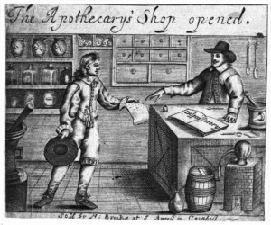 17Th Century English Apothecary Shop
